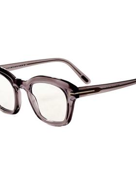 代购Tom Ford汤姆福特男士眼镜架方形灰色醋酸纤维透明镜片