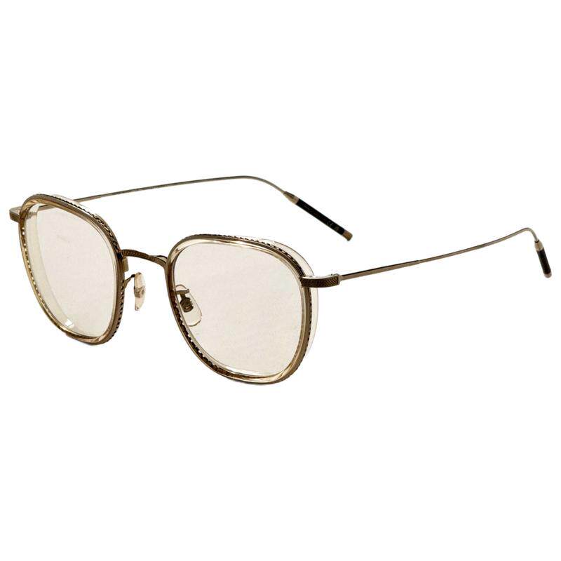 代购OLIVER PEOPLES女士眼镜架金属方形金色钛金属日常佩戴办公