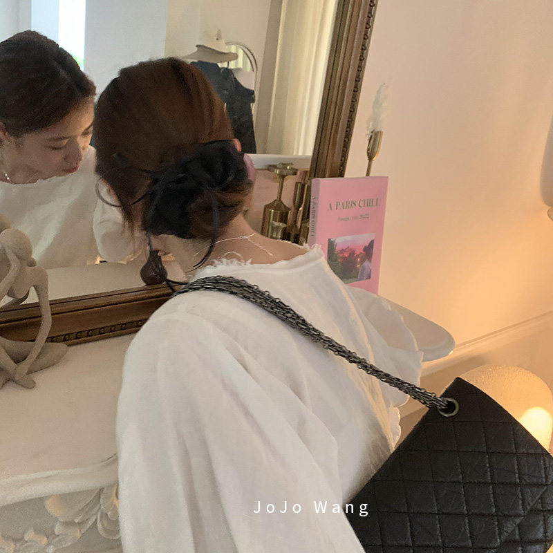 法式日常~肠圈欧根纱发圈头饰