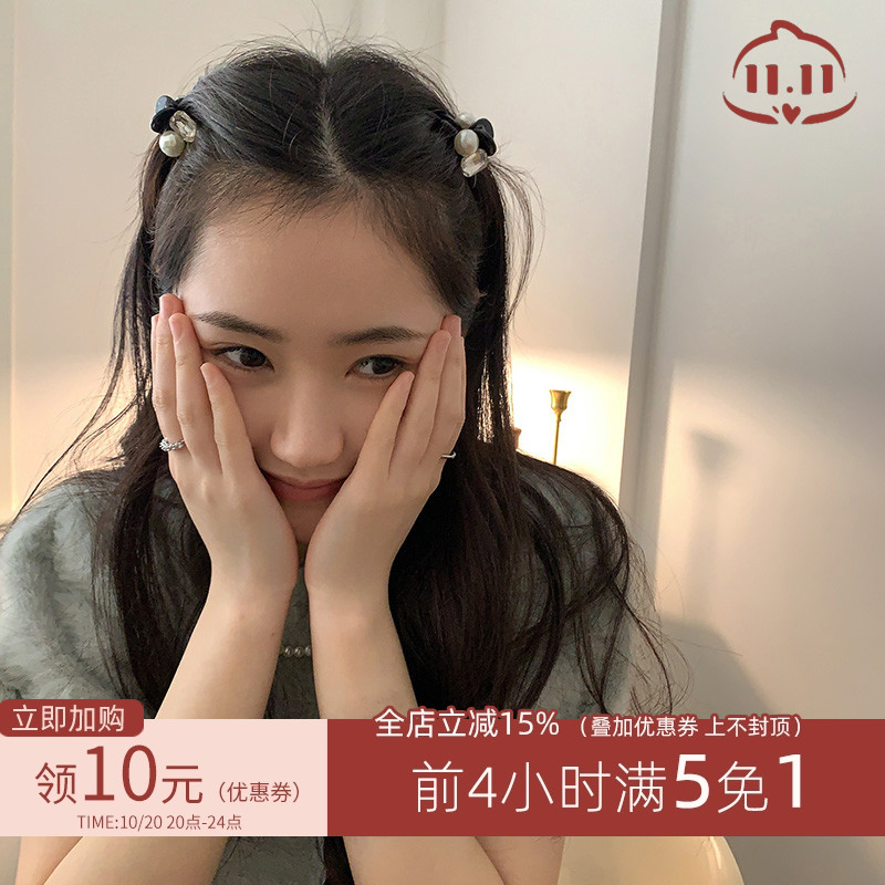 发夹女刘海夹后脑勺头
