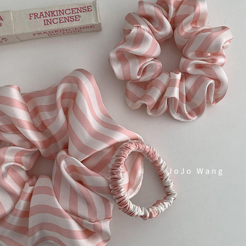 粉条纹真丝~手感超好发圈头饰高弹扎头发发饰后脑勺盘发头绳韩国,饰品/流行首饰/时尚饰品新,发饰,淘宝优惠券,粉丝福利购,淘宝优惠卷