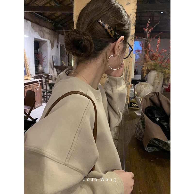 JOJOWANG洋气棕黑系豹纹发夹