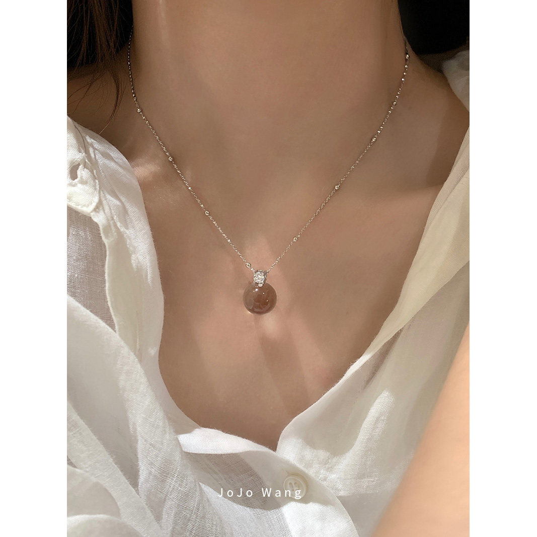 小灯泡~925纯银加白水晶手链