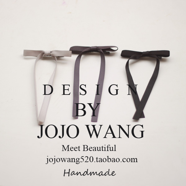 秀气飘带蝴蝶结发夹韩国头饰网红