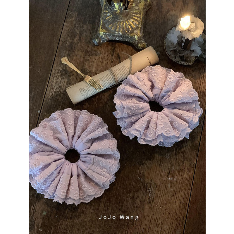 JOJOWANG紫色高级法式大肠圈