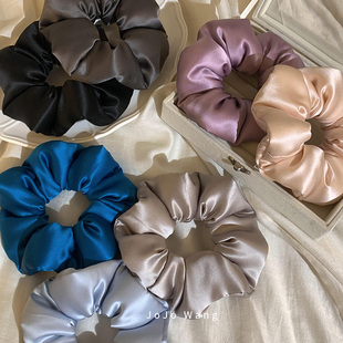 轻量化～真丝枕头发圈章小蕙桑蚕丝柔软法式大肠圈不伤发丸子头