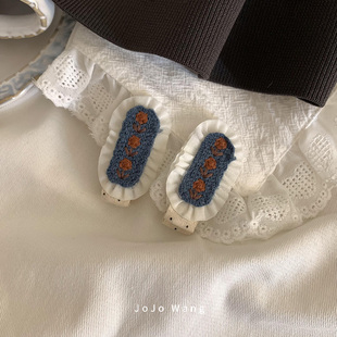 蓝桔~韩国简约发夹BB夹侧边刘海夹碎发半扎夹子后脑勺2025新款