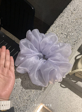 仙气值超标！超大欧根纱发圈女