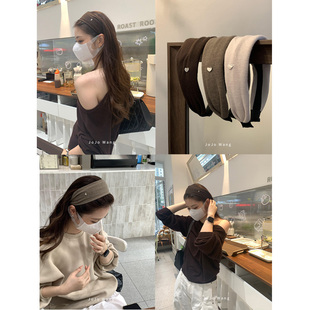 全面升级了 大地色系亲肤发箍女外出简约发卡韩国头箍发饰头饰