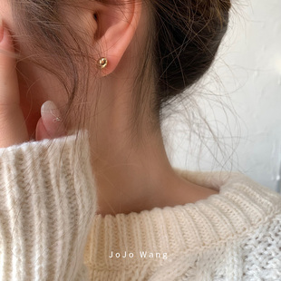 小豆几 精致耳钉925银针防过敏小众百搭耳钉新年耳饰品耳环