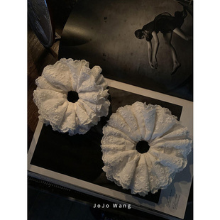 高级定制款~超大朵l蕾丝发圈肠圈头饰发绳女发饰花边头绳韩国头花