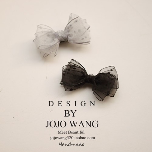 小号唯美发夹宝宝发饰儿童纱包邮