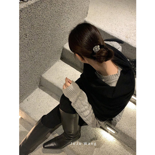 敲级Q~兔灰山茶花气质发圈