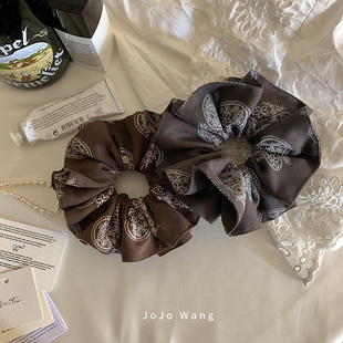 黑系咖系包圆儿 限时2件88折 腰果花系列气质发圈女扎头多 新品