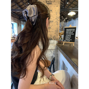 日常好用~极简发抓抓夹简约气质缎面高级发夹气质韩国发饰头饰