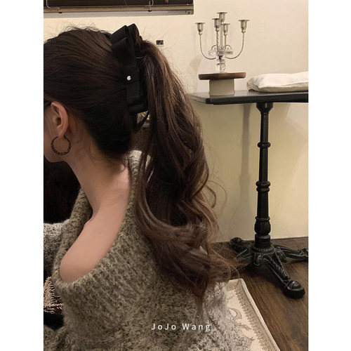 日系梨花~香蕉夹竖夹马尾夹黑色