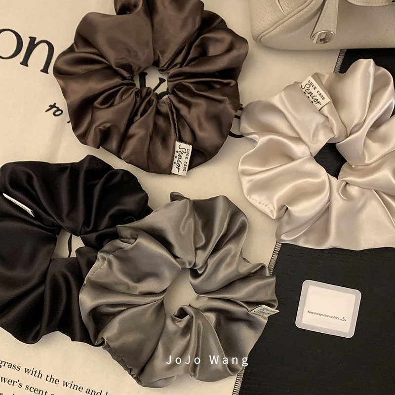 好用的欧尼肠圈！缎面气质发圈女