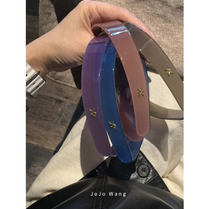 JojoWang黑标~进口醋酸果冻发箍