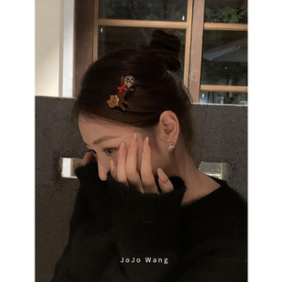 贵气喵~加厚醋酸韩国简约发夹侧边刘海夹碎发半扎夹子2025新款