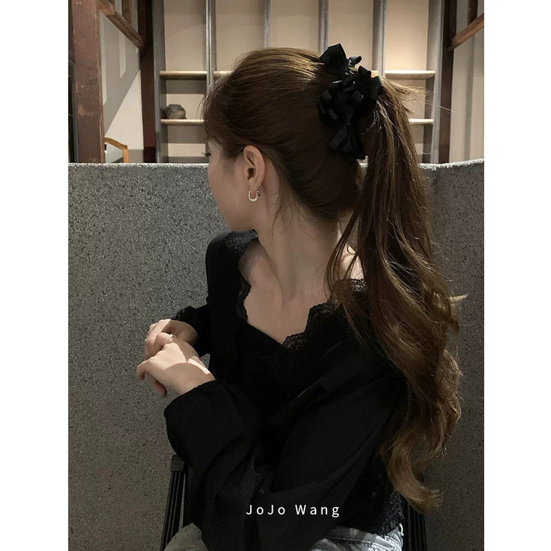 日系高级感~梨花风格香蕉夹竖夹图片