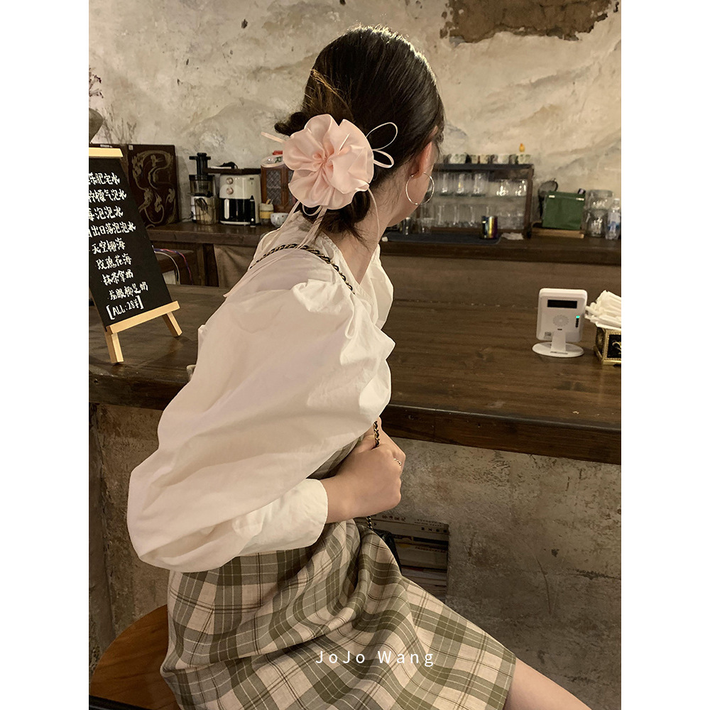 宝子太美啦！花朵气质大肠发圈