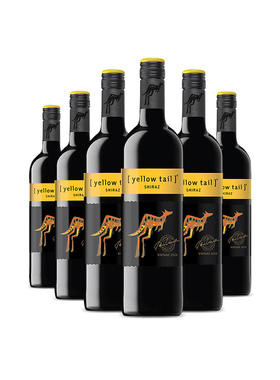 YellowTail/黄尾袋鼠世界西拉梅洛赤霞珠霞多丽葡萄酒红酒750ml*6