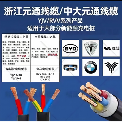 国标铜芯电缆线YJV2345芯
