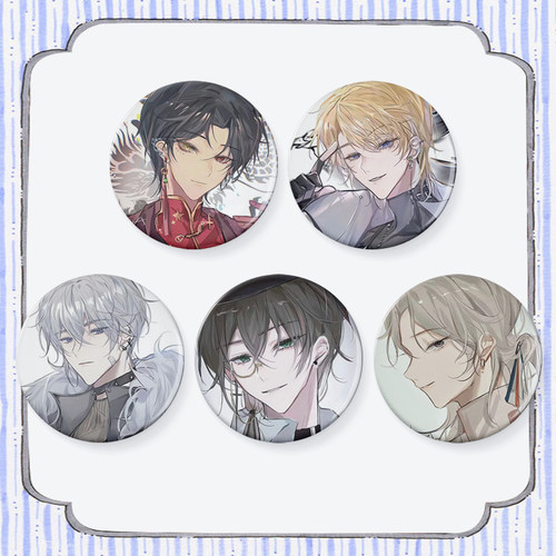 国拟五常ch瓷德法美英系列同人吧唧金属胸章徽章谷子痛包挂件定制