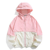 防晒服男女夏季 新款 冰丝夹克凉感防晒衣简约风UPF50连帽情侣外套