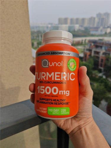 qunol熬夜护肝姜黄素180粒