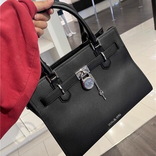 黑色现货美国直购Michael Kors MK女士大号锁头包单肩包斜挎包
