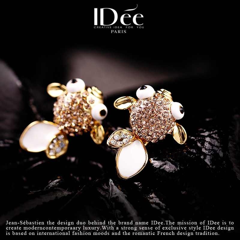 法国IDee鱼耳钉女小众设计感 气质耳饰2022轻奢潮牌2022年新款潮