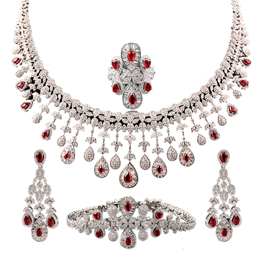 法式浪漫设计套装项链饰品