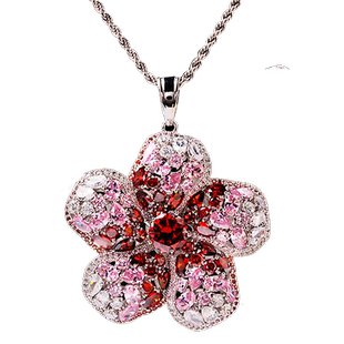 法国IDee长款毛衣链花项链女潮流潮牌轻奢小众设计百搭宝石配饰品