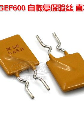 PPTC 自恢复保险丝 RGEF600 GF600 16V 6A 直插