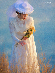 【daydram】南墙北梦vintage古董轻婚纱复古风手作连衣裙