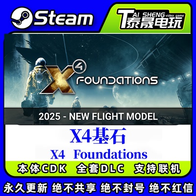 Steam正版标准版激活码CDKEY/ X4基石/全套DLC解锁/沙盒 太空模拟