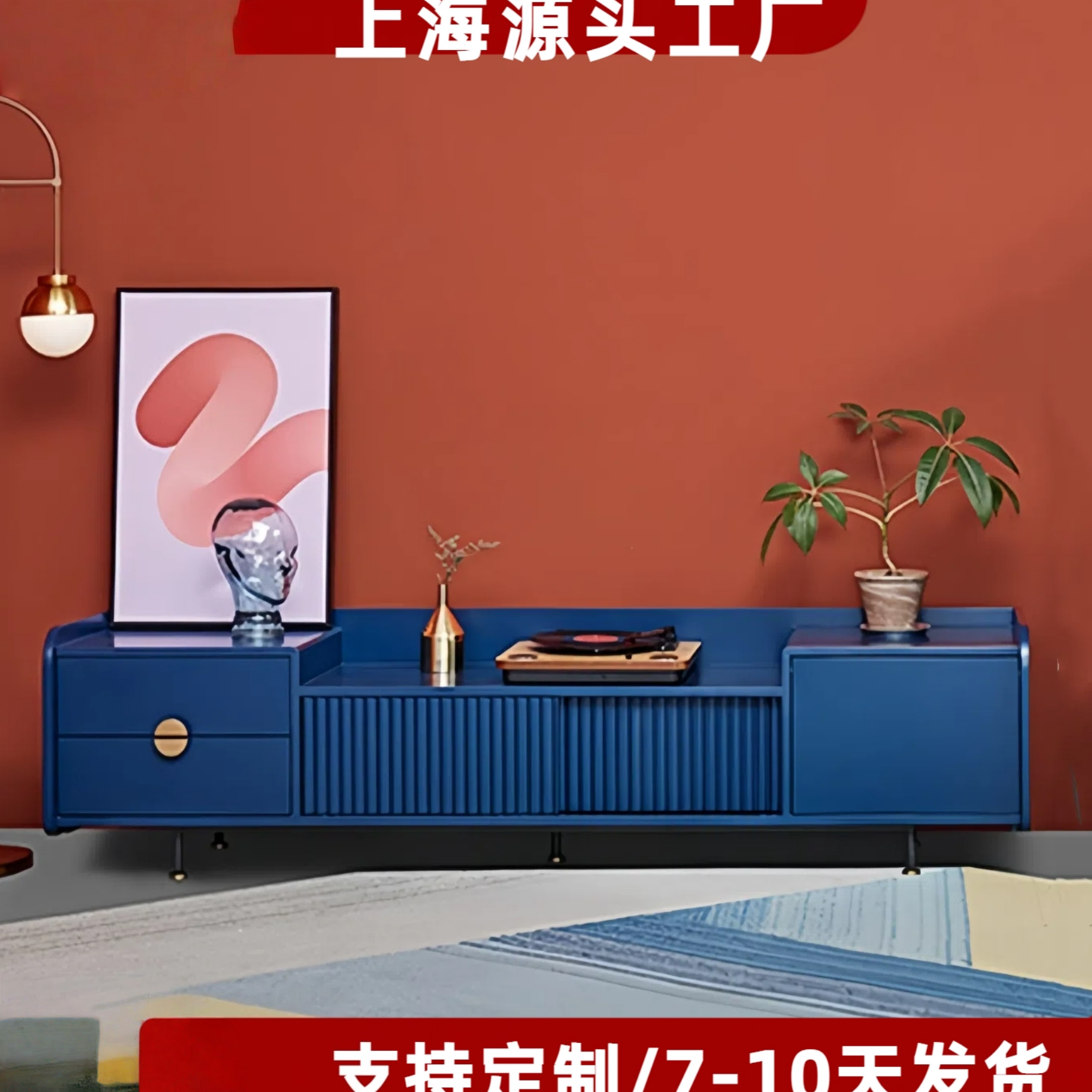 意式极简轻奢电视柜钢琴烤漆客厅视听柜组合现代简约地柜储物柜
