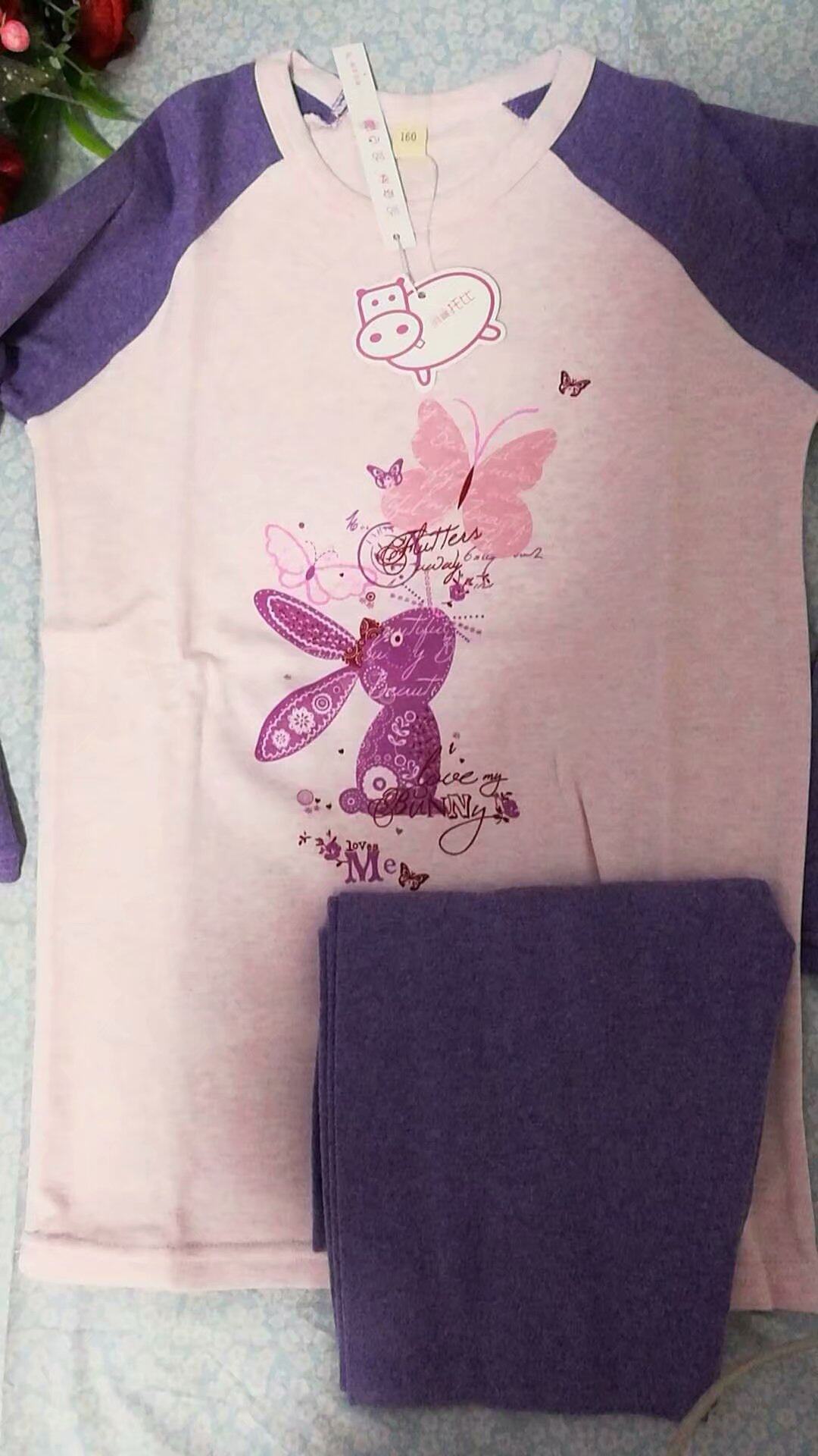 断码包邮韩版幼儿男女儿童春秋长袖家居服套装 秋衣秋裤内衣睡衣