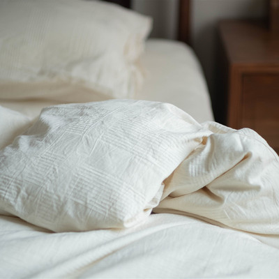 佛系色即是空质朴提花原棉四件套