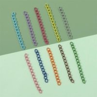 45# Случайно смешанные цвета | Железные хвостовые цепи, окрашенные распылением, ширина около 4 мм, диаметр проволоки 0,8 мм, длина около 5 см, около 50 штук.