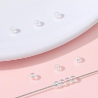 Глянцевое стеклянное украшение-шарик, 2mm, 1mm, 50 шт