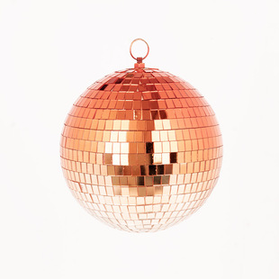 BALL圣诞节装 迪斯科球反光镭射玻璃贴片镜面球商场橱窗DISCO 饰品
