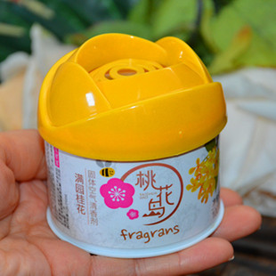 桃花岛满园桂花固体空气清香剂100g 持久留香 室内厕所除异味芳香