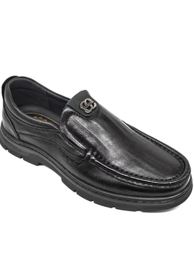 意尔康男鞋2025新款秋季休闲鞋男百搭厚底皮鞋舒适5511AE58312A