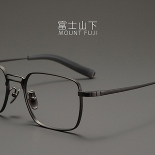 13.5克眼镜框男款双梁款超轻纯钛眼镜架近视可配男士气质高端方框