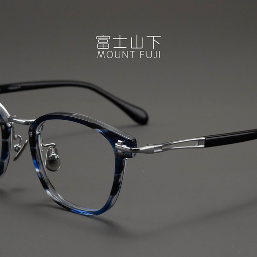 纯钛余文乐同款复古超轻近视眼镜