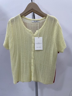 短袖 MISS 套头纯色简约百搭针织衫 欧货女装 T恤 LEMON5937春夏新款