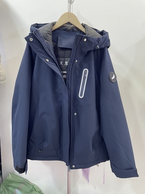 张扬时代加绒加厚冲锋衣外套女冬2025新款潮酷风宽松休闲夹克棉衣