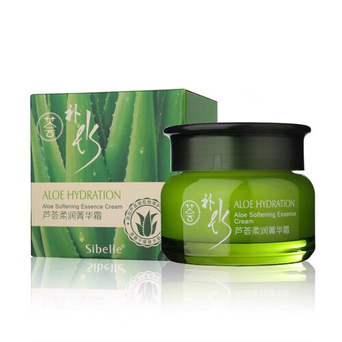 SIBELLE/四季美人芦荟柔润菁华霜50g保湿滋润提亮护肤品擦脸面霜